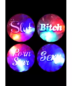 Flashing Light Party Stickers