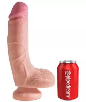 King Cock Plus 8 Dual Density Cock W Balls