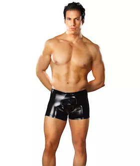 Rubber Pouch Short Black Large