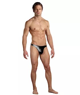 Rubber Classic Thong Black