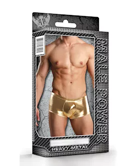 Mini Short Leather Lame Gold