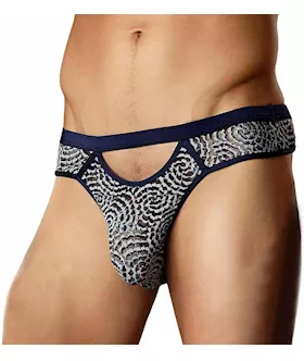 Swirl Lace Mens Thong
