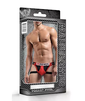 Pocket Pool Pkt Jock Bk/red