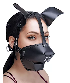 Pup Puppy Play Hood and Breathable Ball Gag