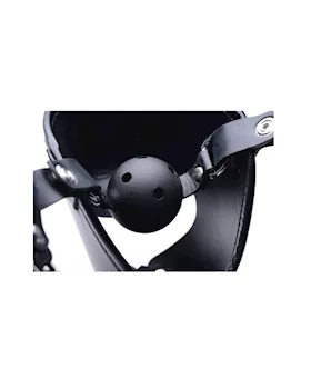 Pup Puppy Play Hood And Breathable Ball Gag