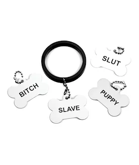 Recruit Aluminum Cock Ring With 4 Dog Tags