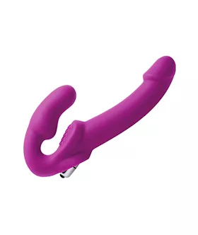 Vibrating Strapless Silicone Strap-on Dildo