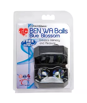 Tlc Cyberglass Ben Wa Balls Blue Blossom