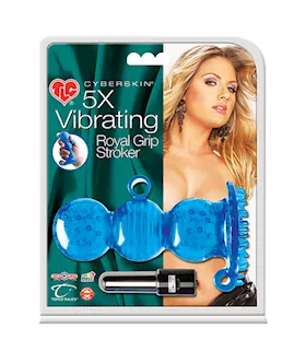Tlc Cyberskin 5x Vibrating Royal Grip Stroker