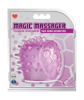 Tlc Magic Massager Pleasure Attachment Thin Nubs/geometric