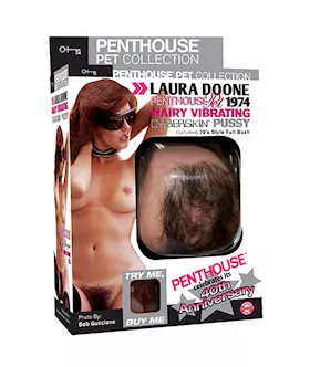 Penthouse Pet Collection Laura Doone 1974 Hairy Vibrating Cyberskin Pussy
