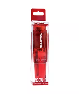 Wildfire Rock-in Waterproof Massager Bright Red