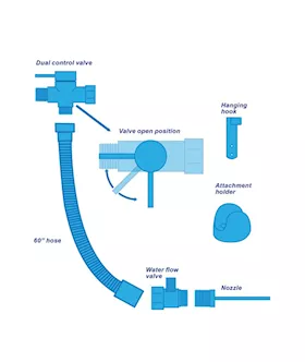 Toilet Enema Attachment Set