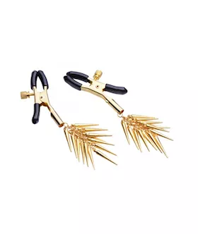 Nipple Clamps With Gold Spikes