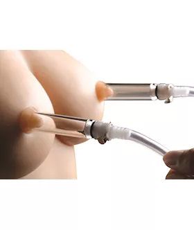 Nipple Pumping System With Dual Detachable Acrylic Cylinders