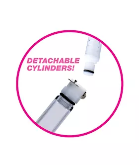 Nipple Pumping System With Dual Detachable Acrylic Cylinders