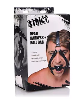 Strict Head Harness With 1.5 Inch Ball Gag