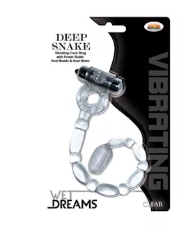 Hung- Deep Snake Cock Ring And Anal Bead