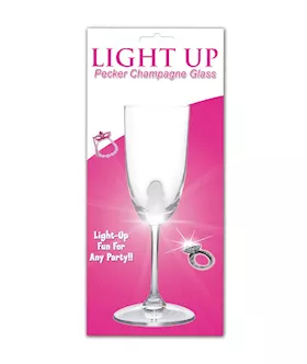 Light Up Pecker Champagne Glass