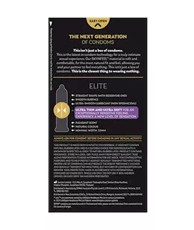 Ansell Skyn Elite Condoms 6 Pack