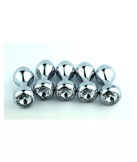 Metal Butt Plug With Jewel