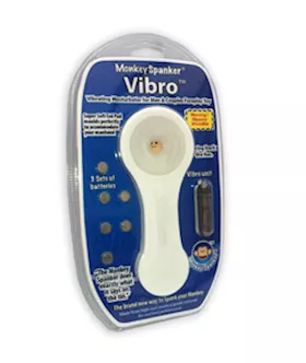 Monkey Spanker Vibro- White