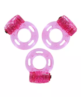 Loverspremium Pleasure Rings Pink 3 Pcs