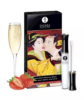 Divine Oral Pleasure Lipgloss  Champagne Strawberries