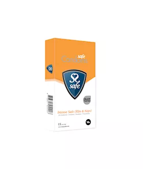 Safe Intense Safe Condoms Rib-nop 10 Pcs