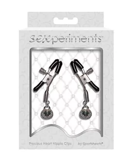 Sexperiments Precious Heart Nipple Clips