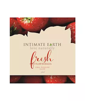 Intimate Earth Oral Pleasure Glide Fresh Foil 3 ml  Strawberry