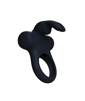 Ohhhbunny Frisky Bunny Vibrating Ring Black