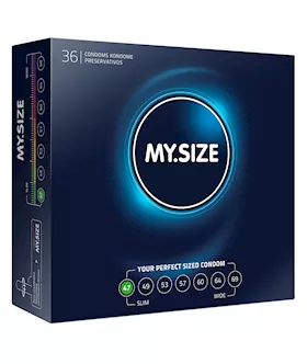 My Size Natural Latex Condom 47 Width 36 Pcs