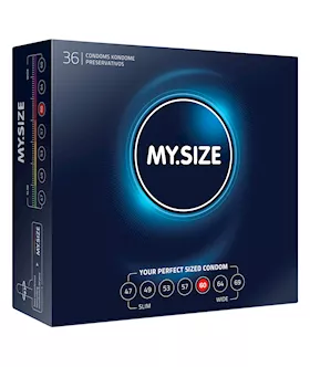 My Size Natural Latex Condom 60 Width 36 Pcs
