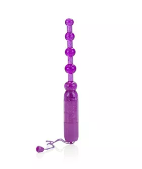 Waterproof Vibrating Pleasure Beads Purple