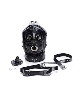 Bondage Hood With Penis Gag