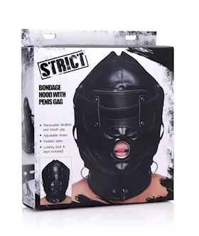 Bondage Hood With Penis Gag