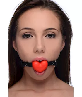 Heart Beat Silicone Heart Shaped Mouth Gag