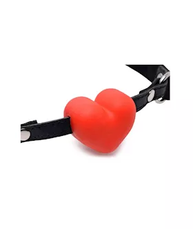 Heart Beat Silicone Heart Shaped Mouth Gag