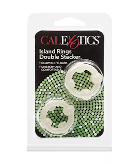 Island Rings Double Stackers Glow In The Dark