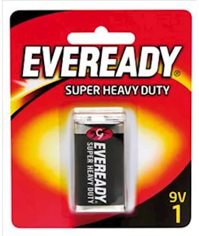 Eveready Super Heavy Duty 9v 1 pack