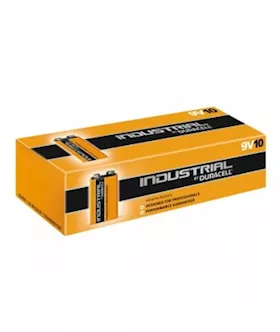 Duracell 9 volt size Industrial alkaline BOX OF 10