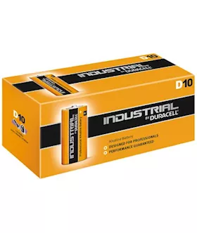 Duracell Procell D size Industrial 15v alkaline BOX OF 10