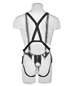 King Cock 10 In Hollow Strap On Suspender System