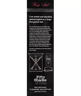 Fifty Shades Of Grey Keep Still Over The Bed Cross Restraint Silver