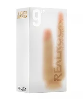 Realistic Double Cock 9 Inch