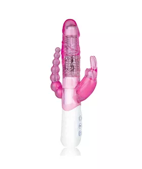 Slim Double Penetration Rabbit With Vibrating Anal Beads