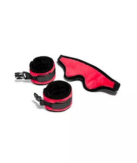 Liberator Plush Tease Restraint  Blindfold Kit