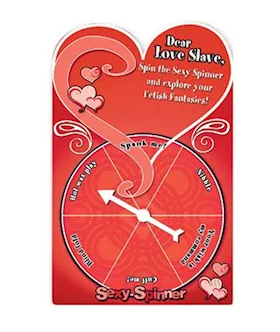 Sexy Spinner Greeting Card Dear Love Slave