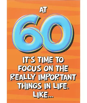 At 60 Its Time To Focus